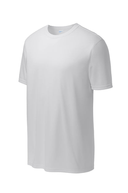 Front View of White Sport-Tek Echo Tee ST760 plain