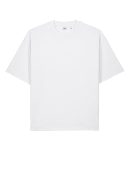 Front View of White Stanley/Stella Unisex Asher Tee SXU039 plain
