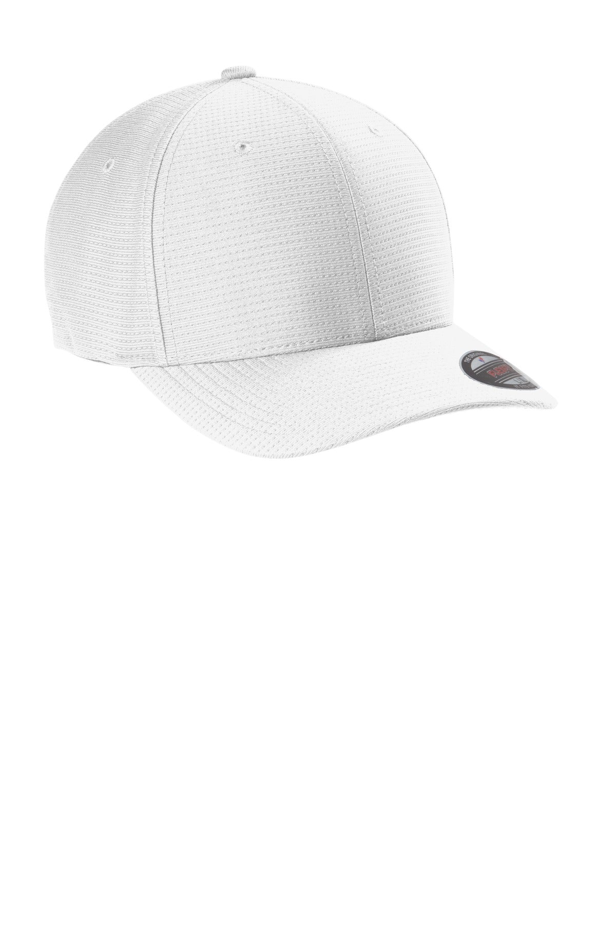 Front View of White TravisMathew Rad Flexback Cap. TM1MU426 plain