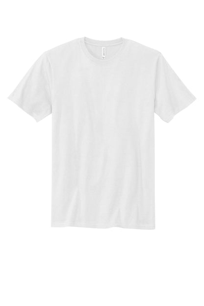 Front View of White Volunteer Knitwear Chore Tee VL60 plain