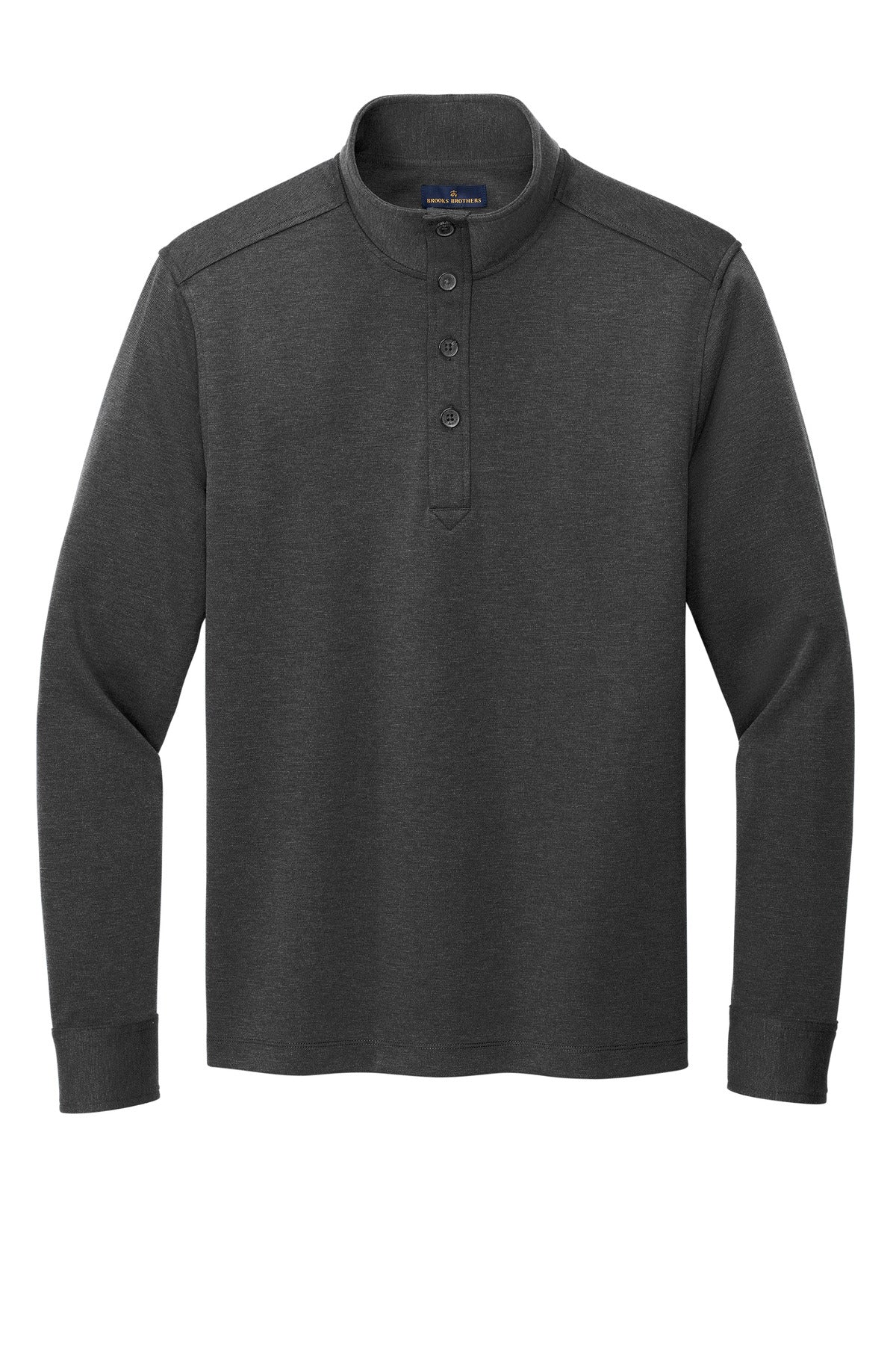 Front View of WindsorGyH Brooks Brothers Mid-Layer Stretch 1/2-Button BB18202 plain