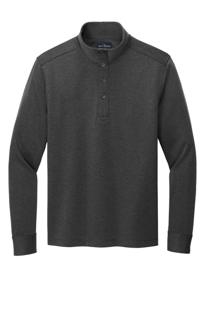 Front View of WindsorGyH Brooks Brothers Mid-Layer Stretch 1/2-Button BB18202 plain