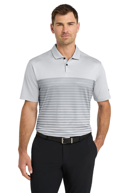 Front View of WolfGrey Nike Dri-FIT Vapor Block Polo NKDC2114 plain