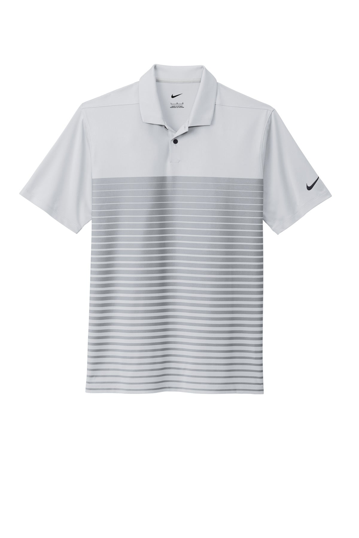 Front View of WolfGrey Nike Dri-FIT Vapor Block Polo NKDC2114 plain