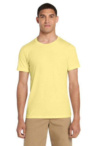 Front View of Yellow BELLA+CANVAS Unisex Jersey Short Sleeve Tee. BC3001 plain