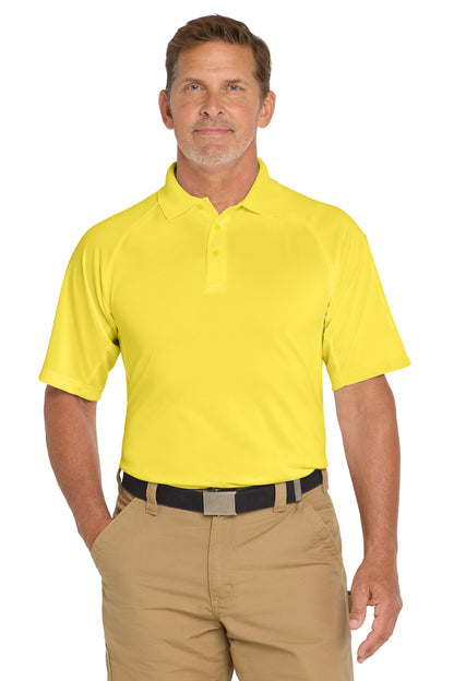 Front View of Yellow CornerStone - Select Snag-Proof Tactical Polo. CS410 plain