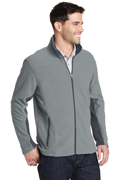 Frost Grey/Mag Port Authority Summit Fleece Full-Zip Jacket. F233 plain
