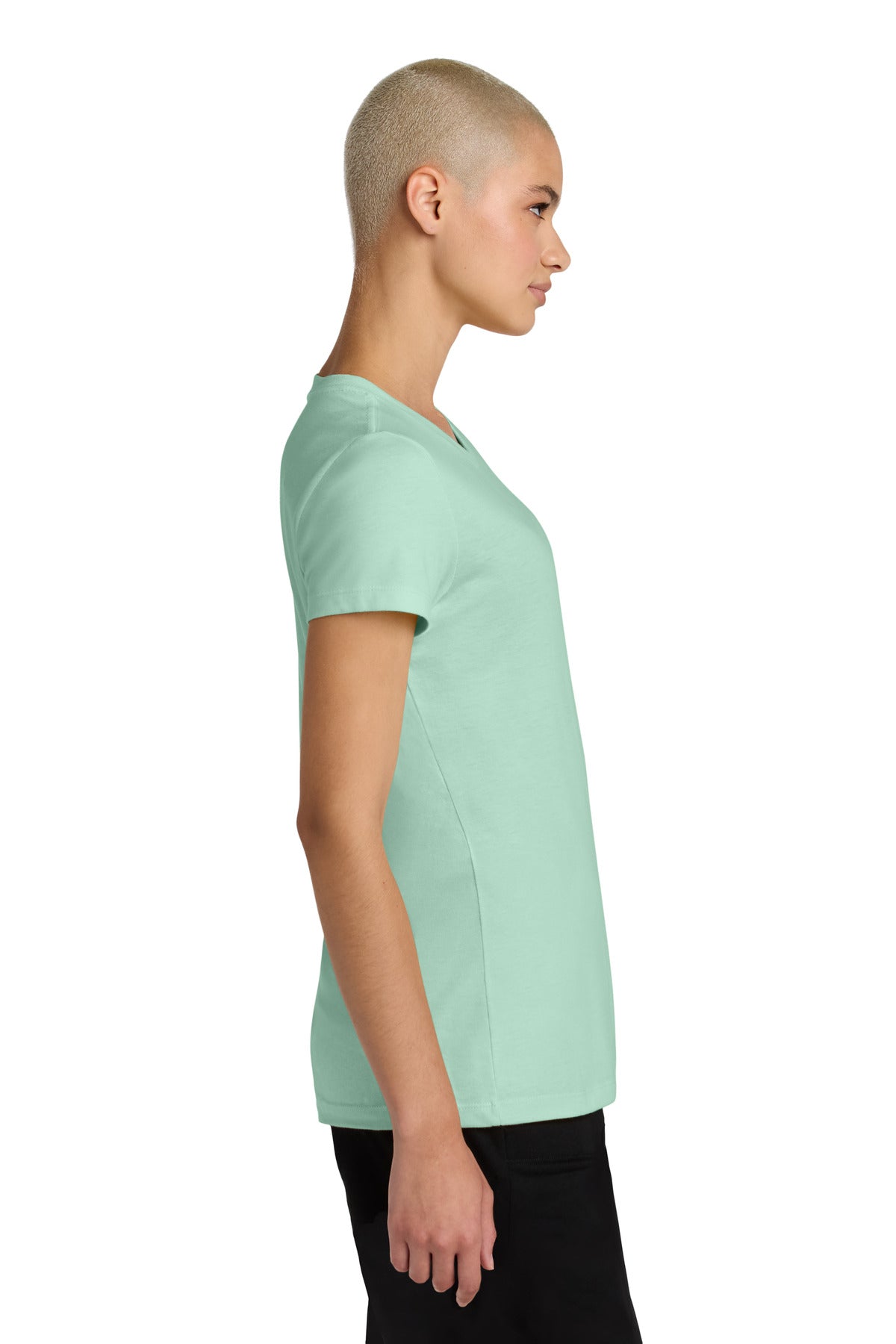 FrostdMint District Women's Perfect Weight CVC Tee DT188 plain