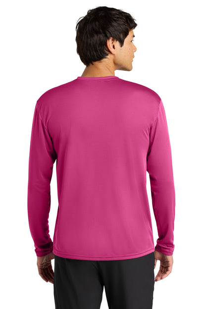 Fuchsia A4 Cooling Performance Long Sleeve Tee A4N3165 plain