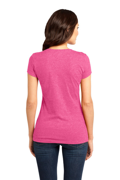 Fuchsia Frost District Women's Fitted Very Important Tee . DT6001 plain