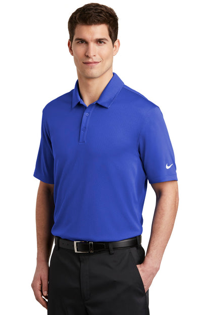 Game Royal Nike Dri-FIT Hex Textured Polo. NKAH6266 plain