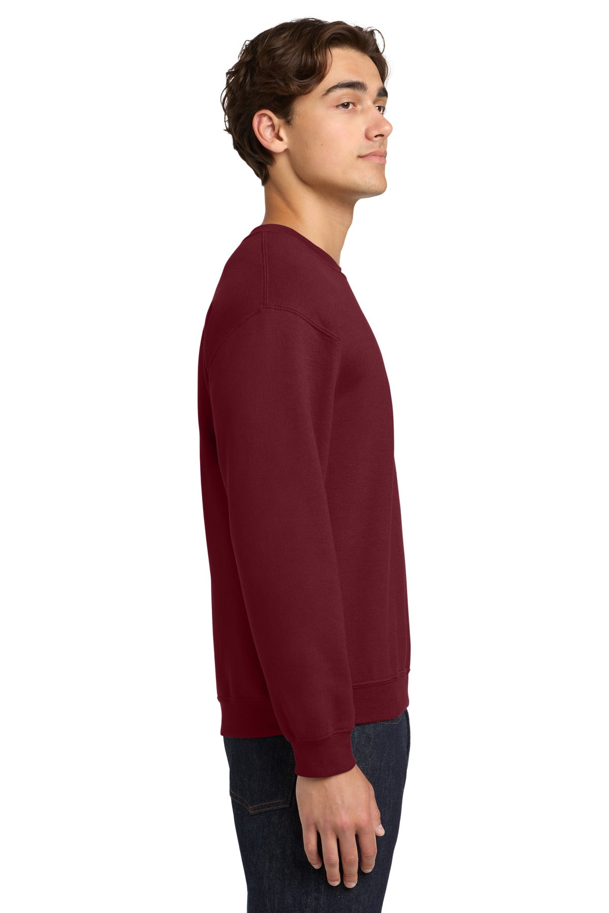 Garnet Gildan Heavy Blend Crewneck Sweatshirt. 18000 plain