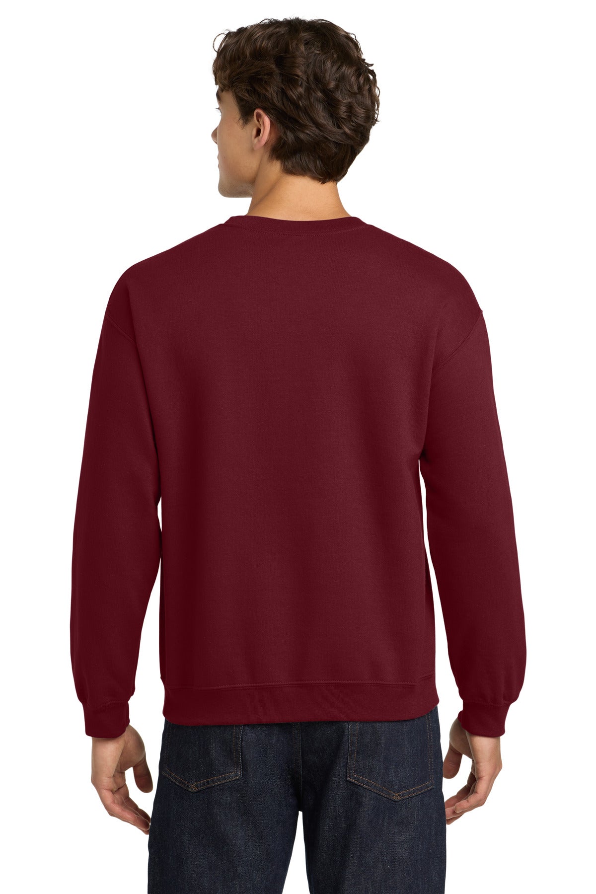 Garnet Gildan Heavy Blend Crewneck Sweatshirt. 18000 plain