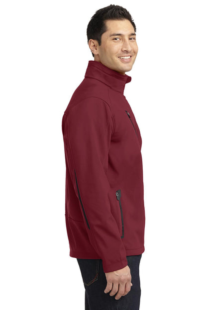 Garnet Port Authority Welded Soft Shell Jacket. J324 plain