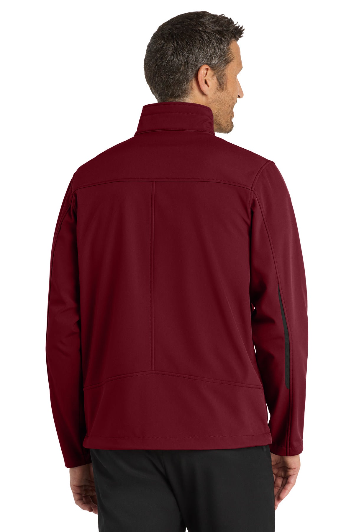 Garnet Port Authority Welded Soft Shell Jacket. J324 plain