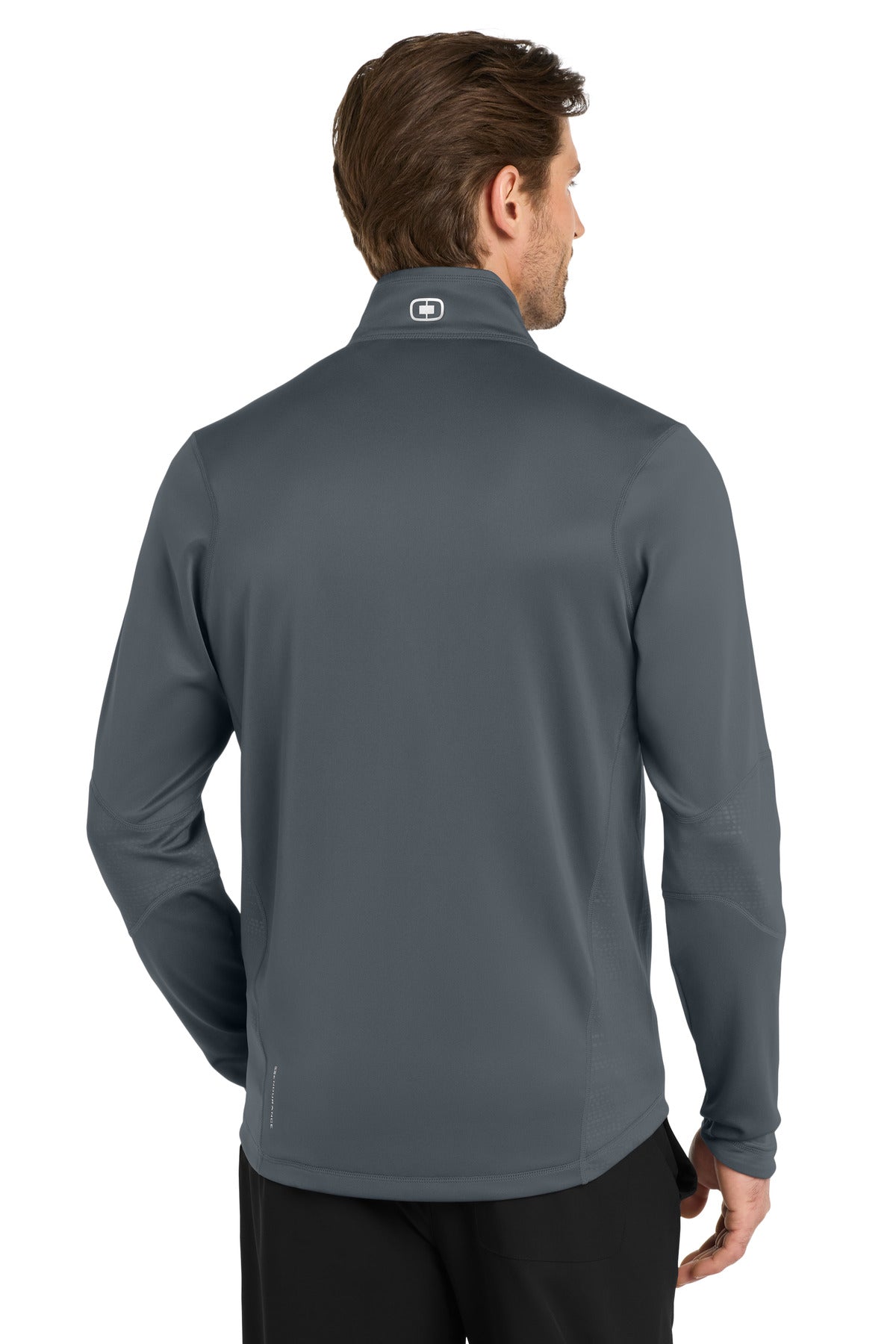 Gear Grey OGIO Fulcrum 1/4-Zip. OE701 plain