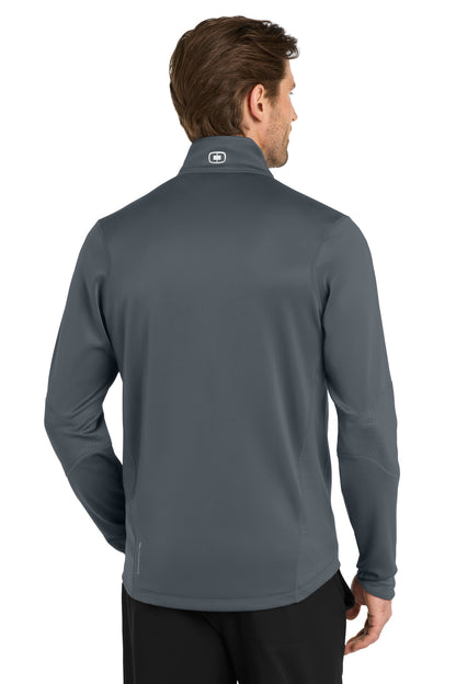 Gear Grey OGIO Fulcrum 1/4-Zip. OE701 plain