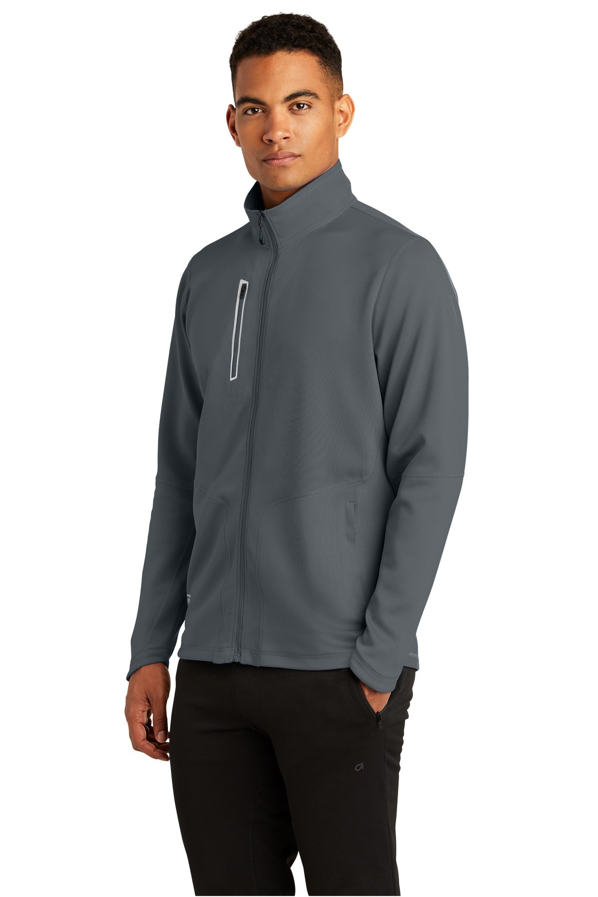 Gear Grey OGIO Fulcrum Full-Zip. OE700 plain