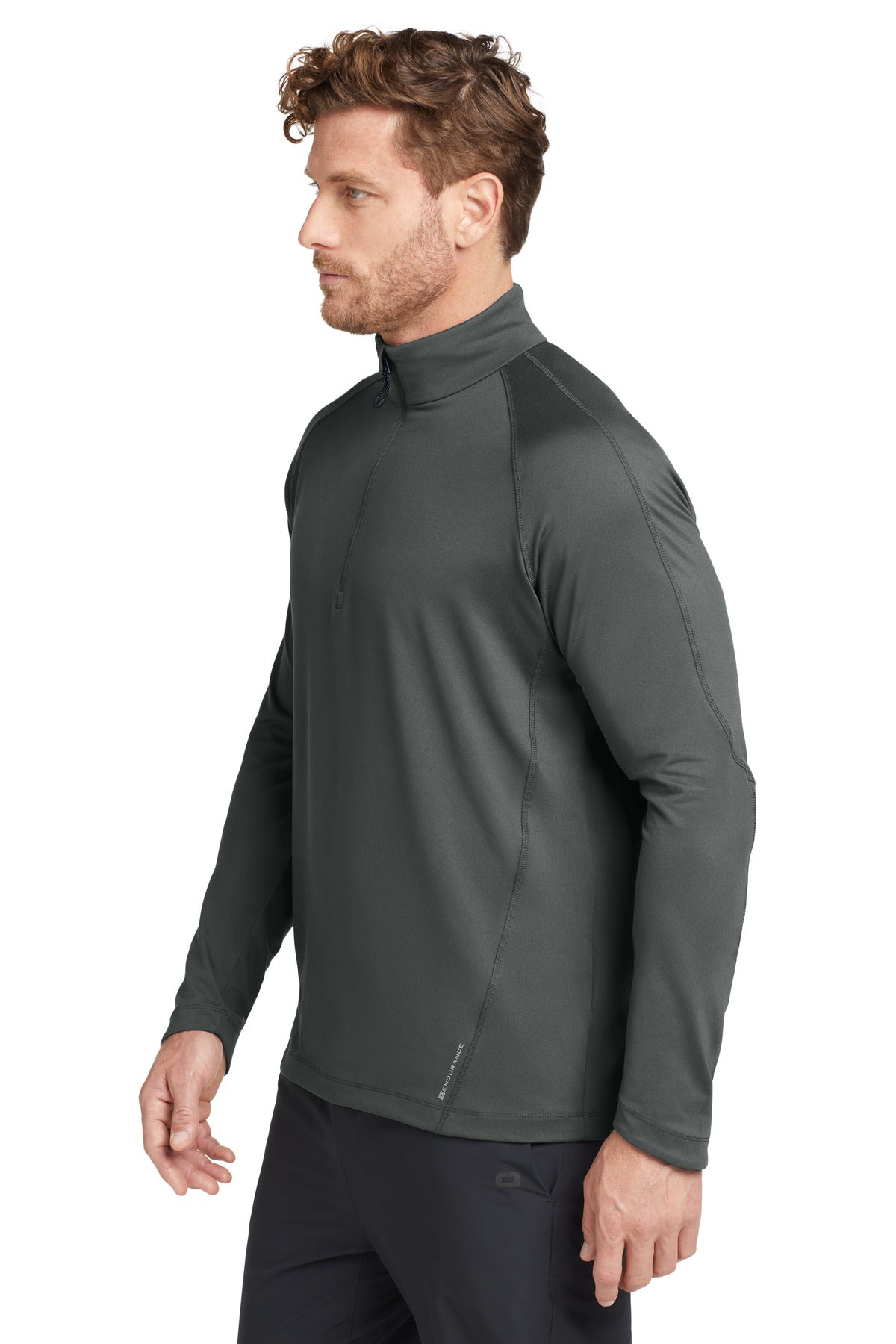 Gear Grey OGIO Radius 1/4-Zip. OE550 plain