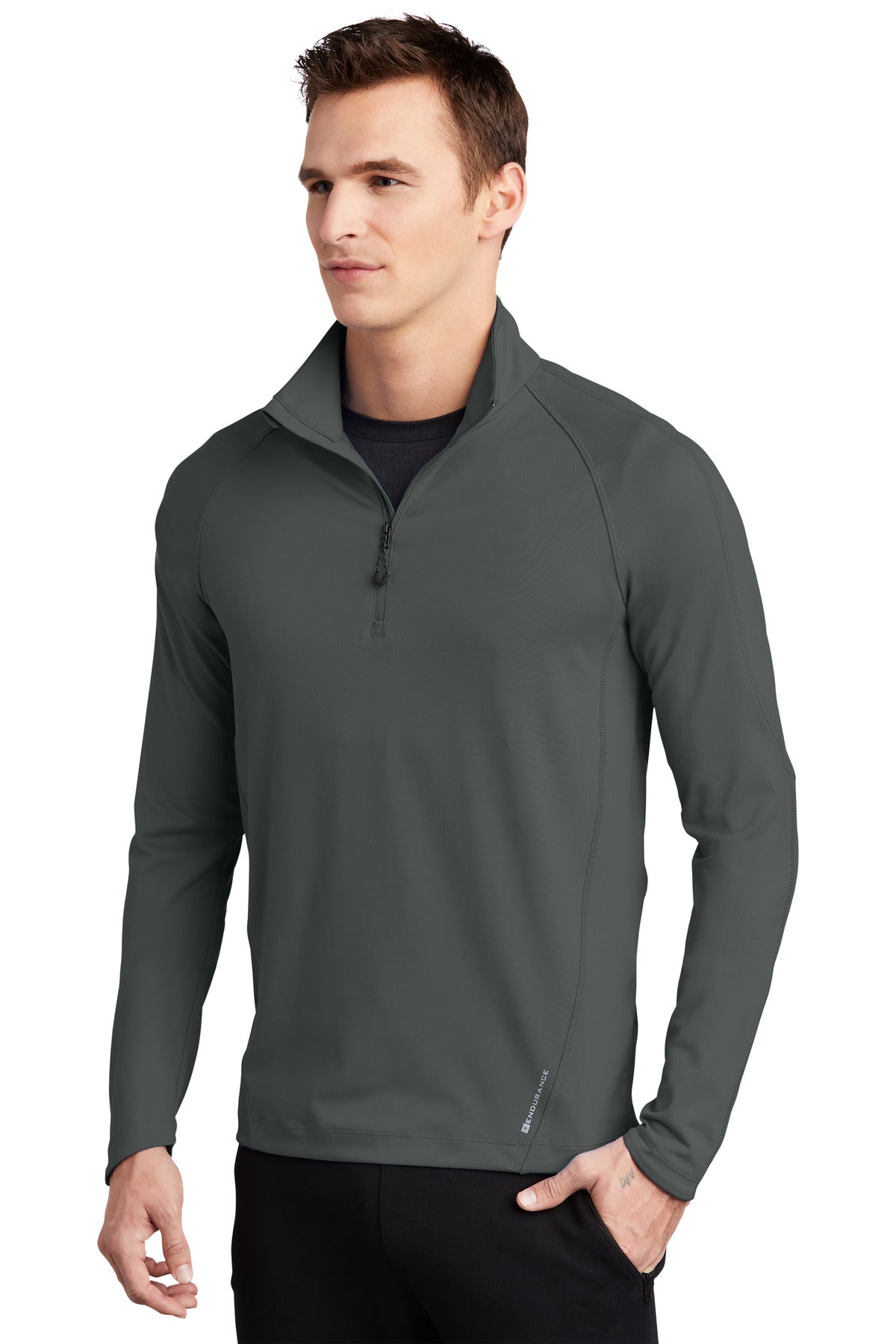 Gear Grey OGIO Radius 1/4-Zip. OE550 plain