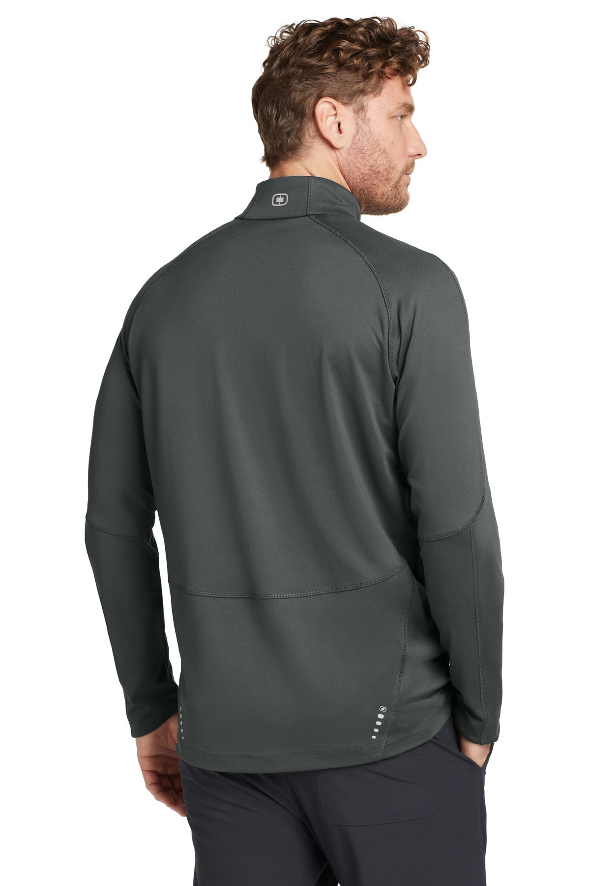 Gear Grey OGIO Radius 1/4-Zip. OE550 plain