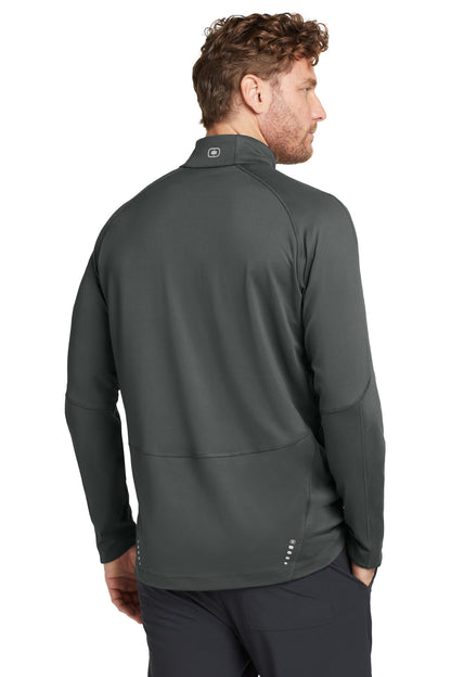 Gear Grey OGIO Radius 1/4-Zip. OE550 plain