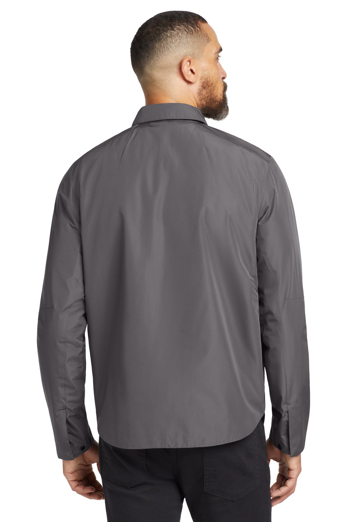 Gear Grey OGIO Reverse Shirt Jacket. OG754 plain