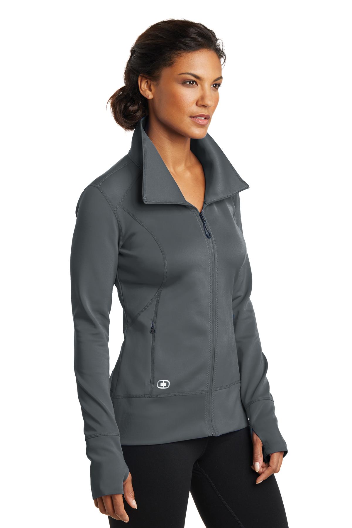 Gear Grey OGIO Women's Fulcrum Full-Zip. LOE700 plain