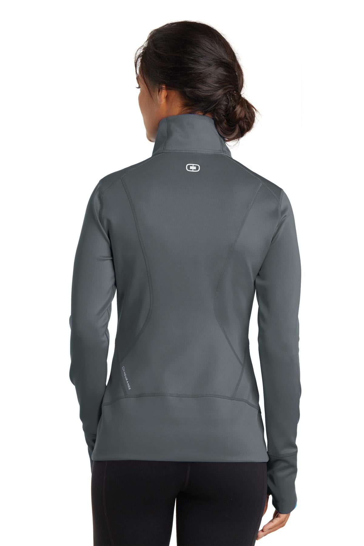 Gear Grey OGIO Women's Fulcrum Full-Zip. LOE700 plain
