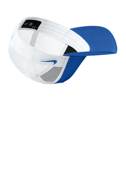GmRy/White Nike Snapback Mesh Trucker Cap NKFN9893