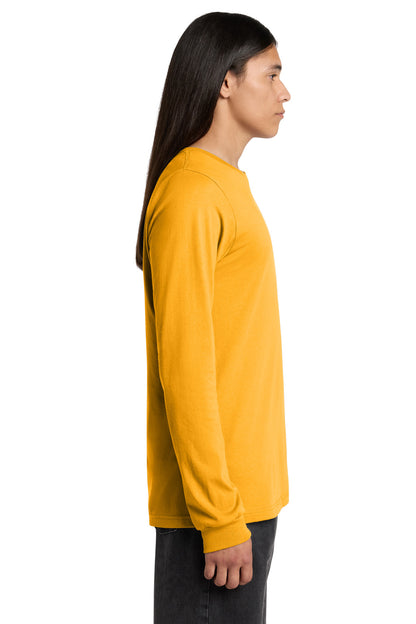 Gold BELLA+CANVAS Unisex Jersey Long Sleeve Tee. BC3501 plain