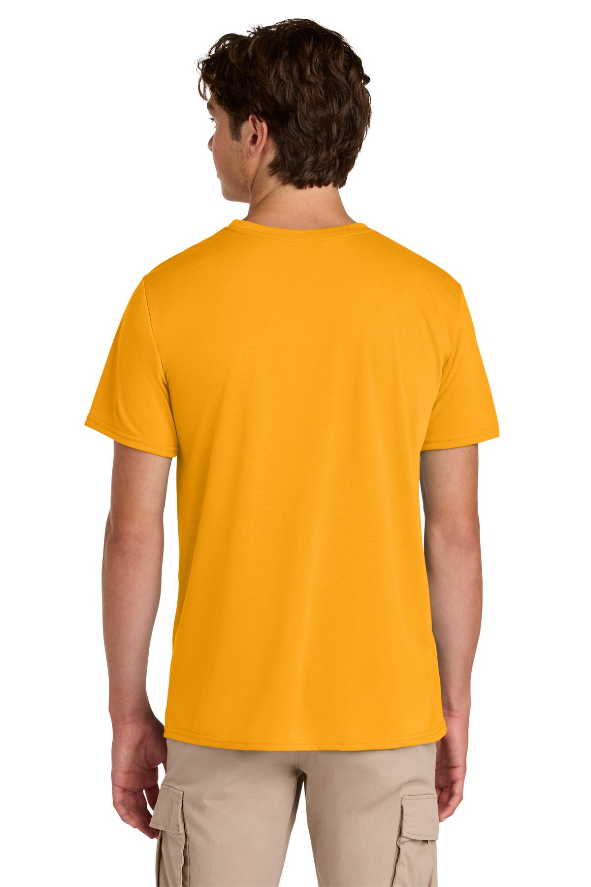 Gold Gildan Gildan Performance T-Shirt. 42000 plain