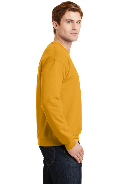 Gold Gildan Heavy Blend Crewneck Sweatshirt. 18000 plain