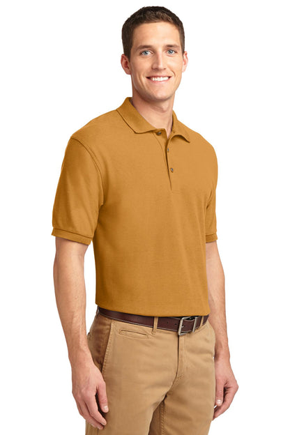 Gold Port Authority Extended Size Silk Touch Polo K500ES plain
