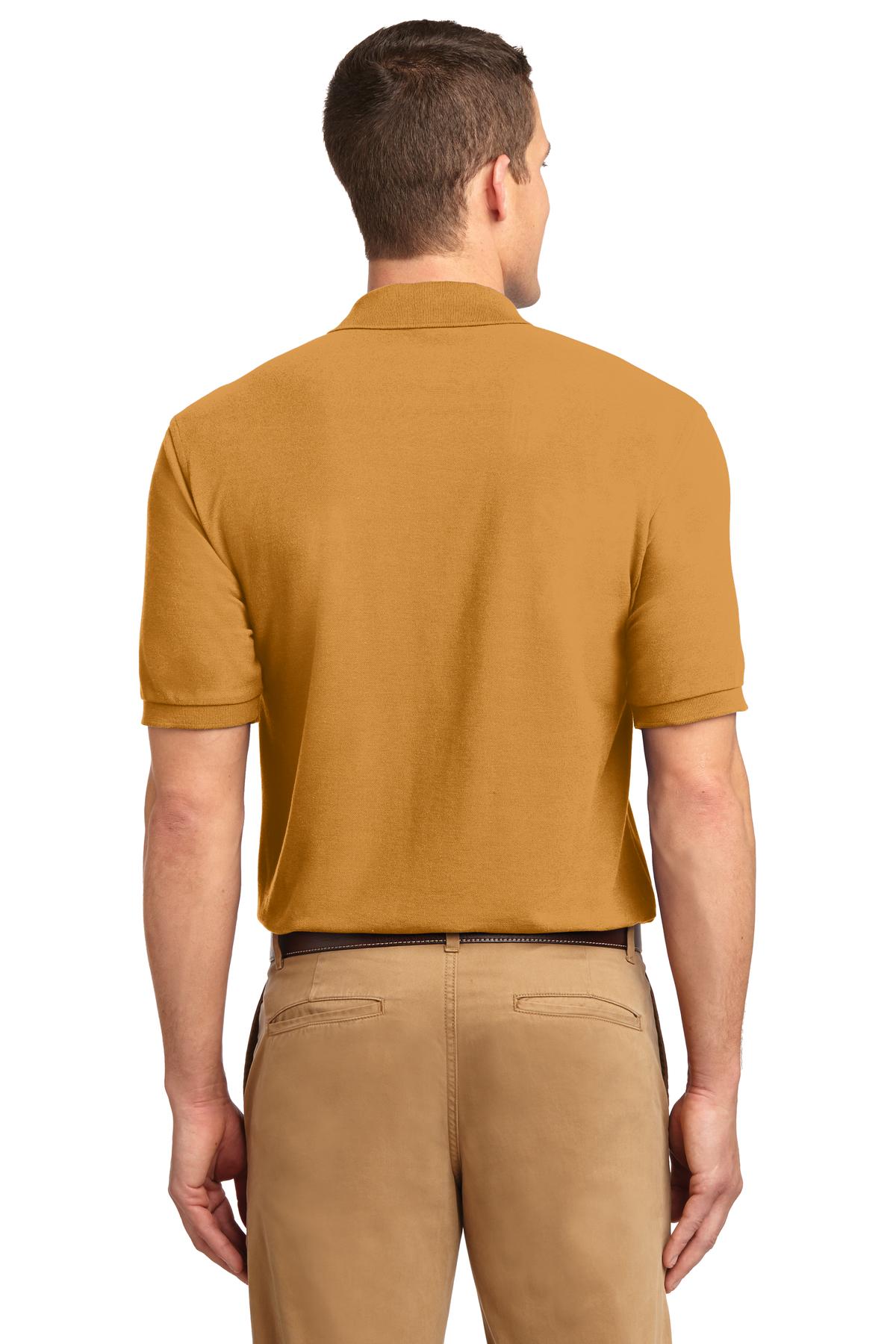 Gold Port Authority Extended Size Silk Touch Polo K500ES plain