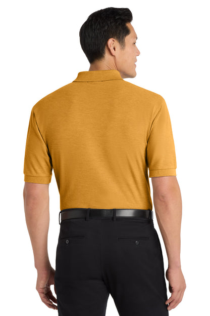 Gold Port Authority Extended Size Silk Touch Polo K500ES plain