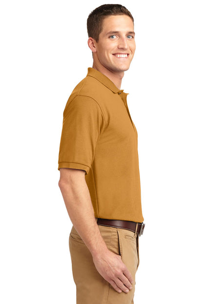 Gold Port Authority Silk Touch Polo K500 plain
