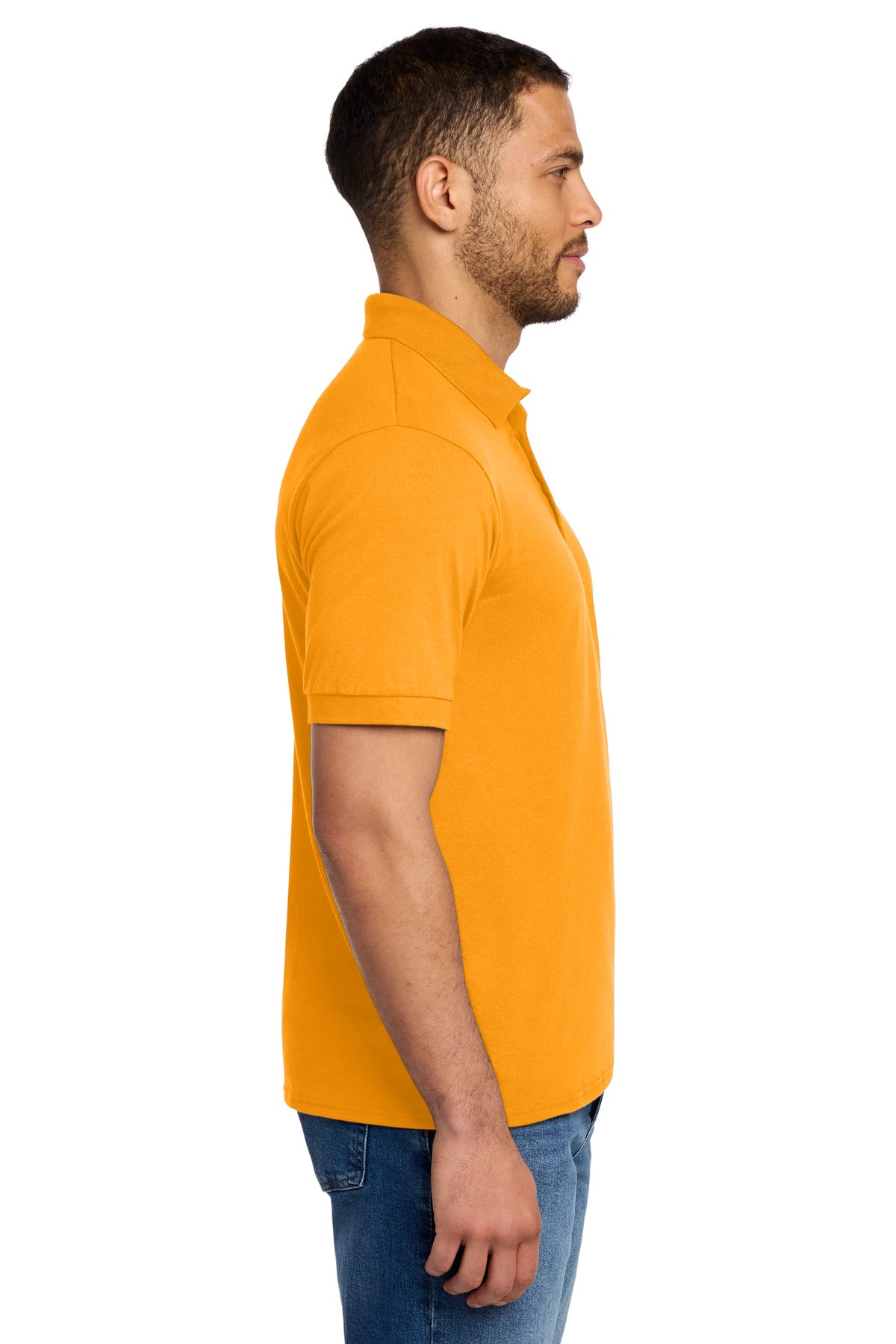 Gold Port & Co Core Blend Jersey Knit Polo. KP55 plain