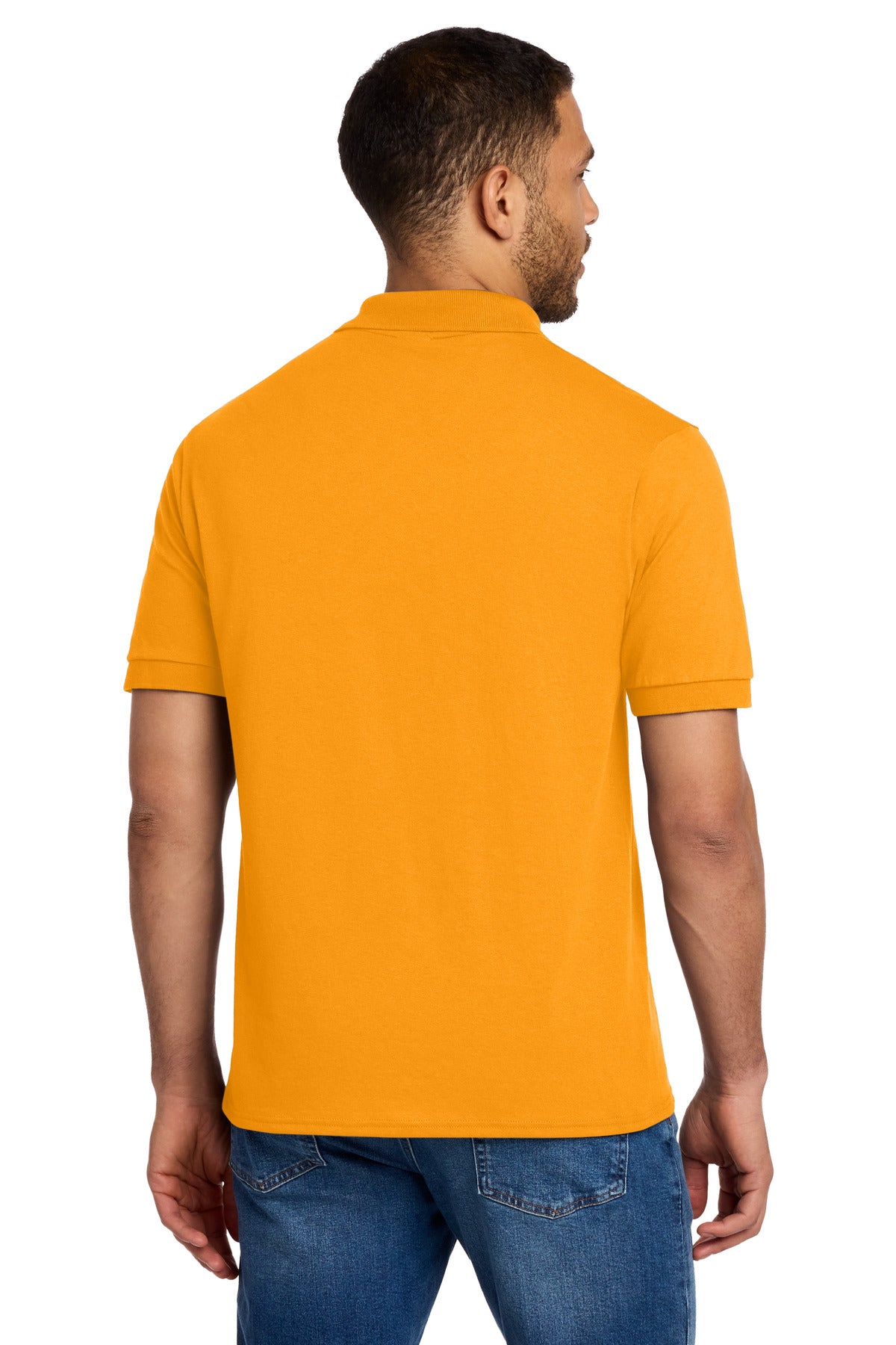Gold Port & Co Core Blend Jersey Knit Polo. KP55 plain