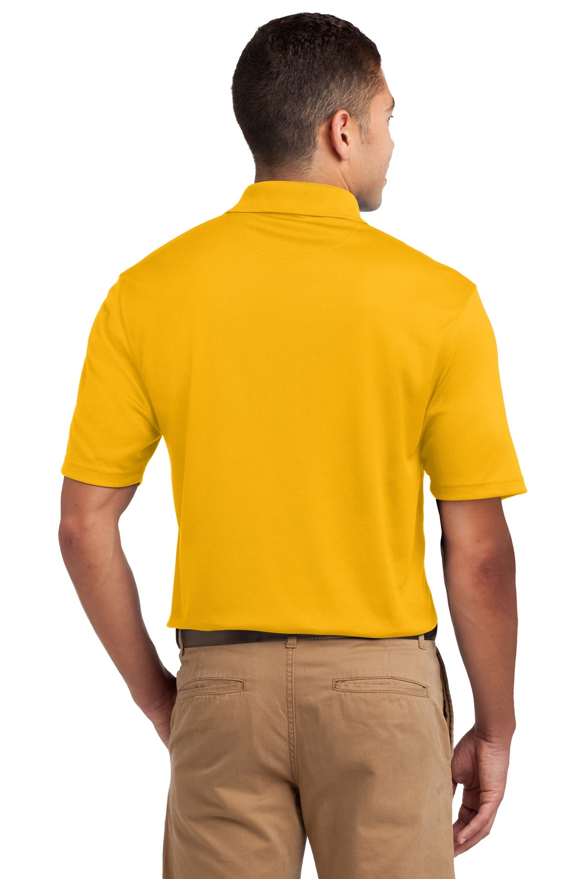 Gold Sport-Tek Dri-Mesh Polo. K469 plain