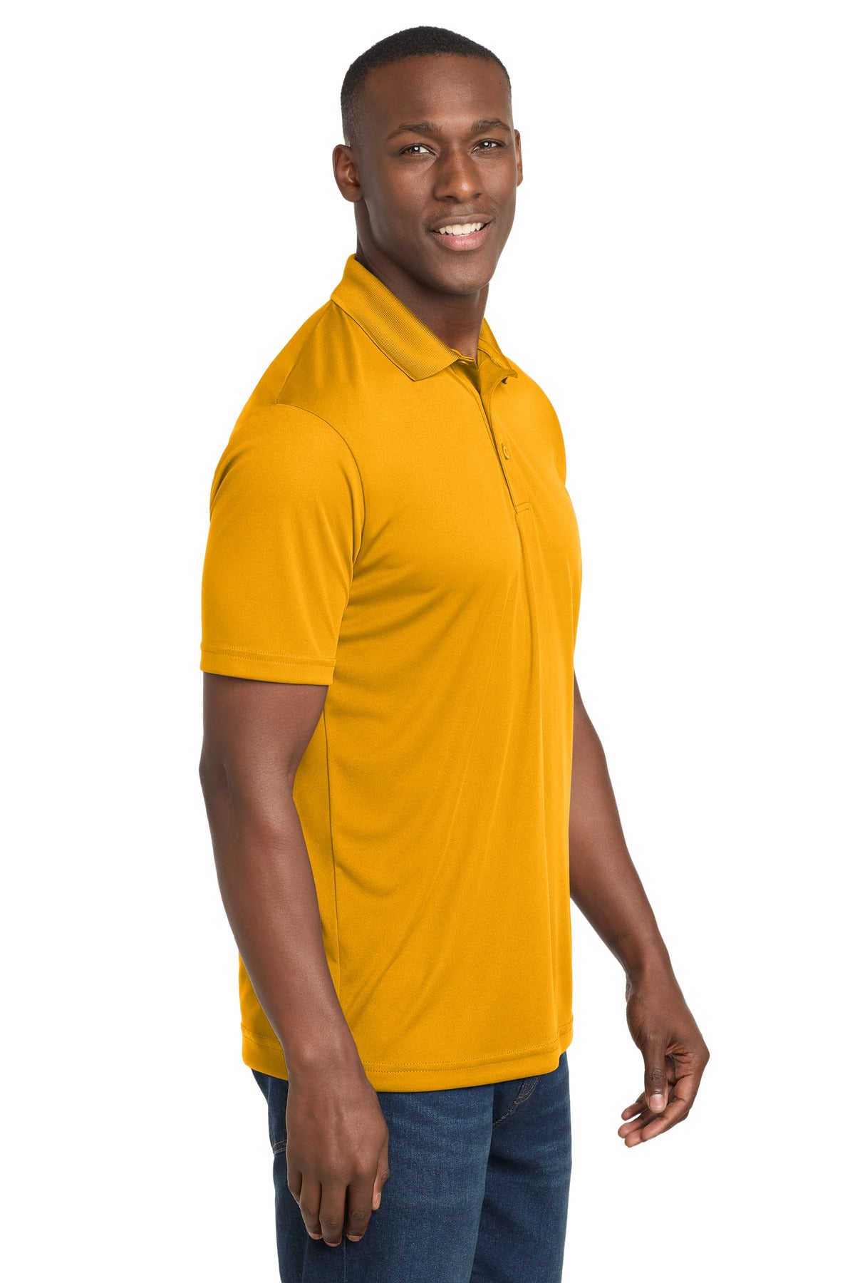Gold Sport-Tek PosiCharge Competitor Polo. ST550 plain