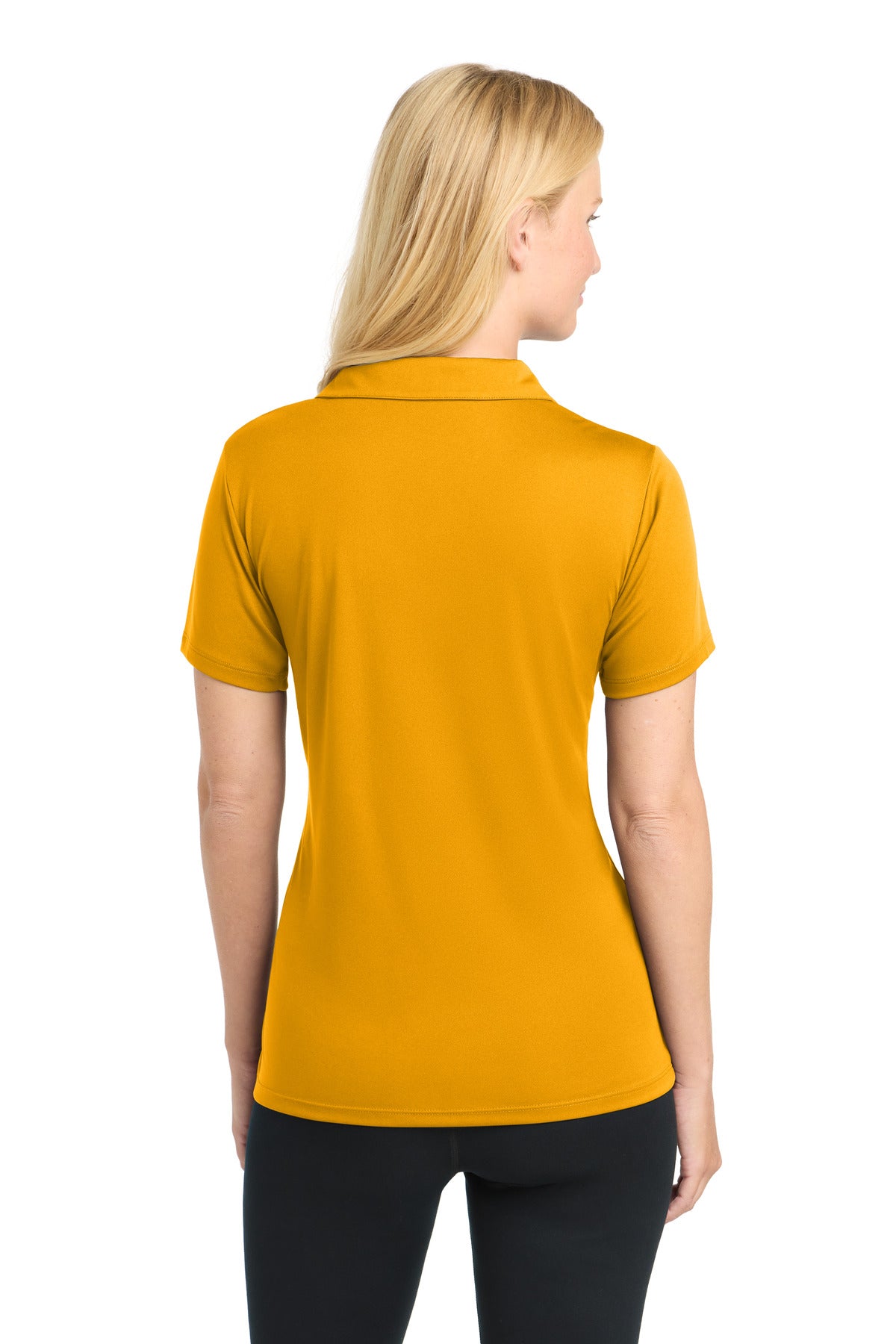 Gold Sport-Tek Women's PosiCharge Competitor Polo. LST550 plain