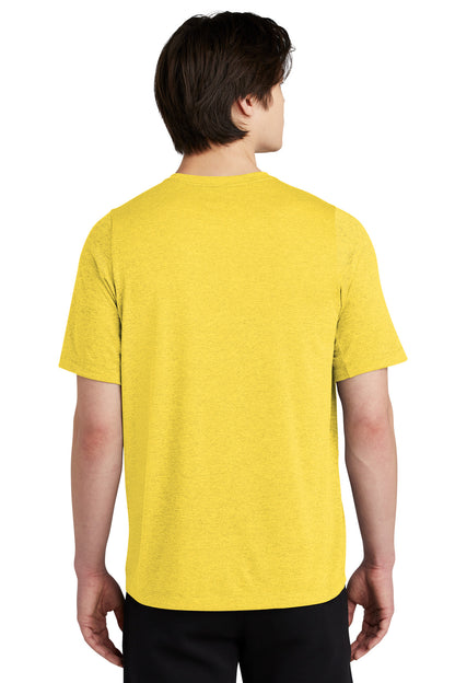 Goldenrod New Era Series Performance Crew Tee. NEA200 plain