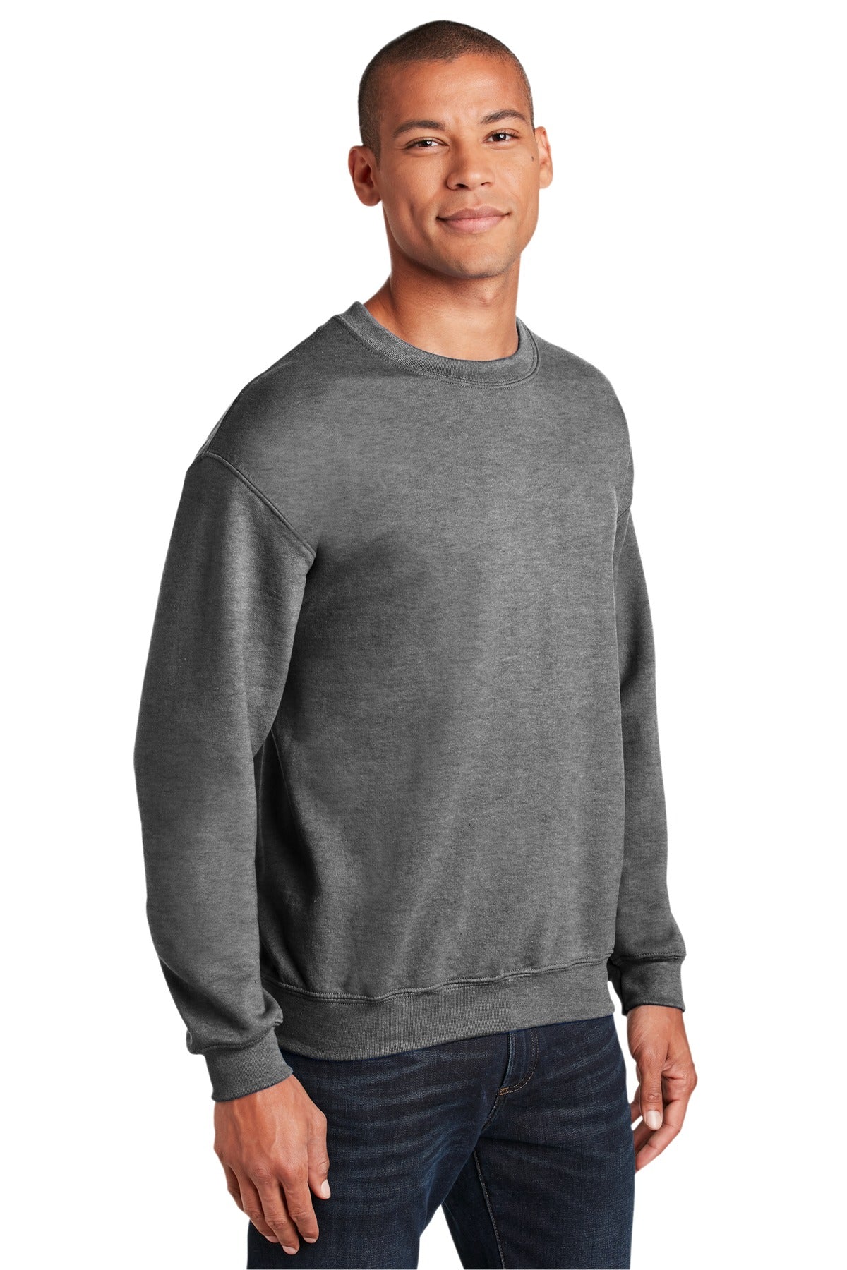 GphHeather Gildan Heavy Blend Crewneck Sweatshirt. 18000 plain