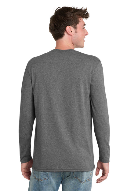 GphHeather Port & Co Tri-Blend Long Sleeve Tee. PC330LS plain