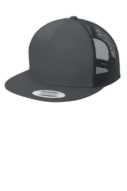 Graph Gy/Gr Gy Sport-Tek YP Classics 5-Panel Classic Trucker Mesh Back Cap. STC38