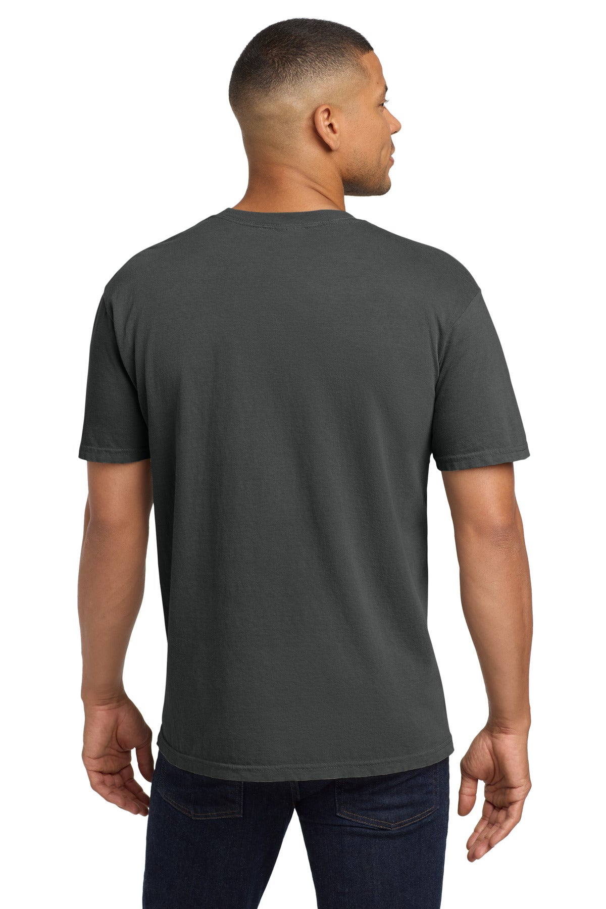 Graphite COMFORT COLORS Heavyweight Ring Spun Pocket Tee. 6030 plain