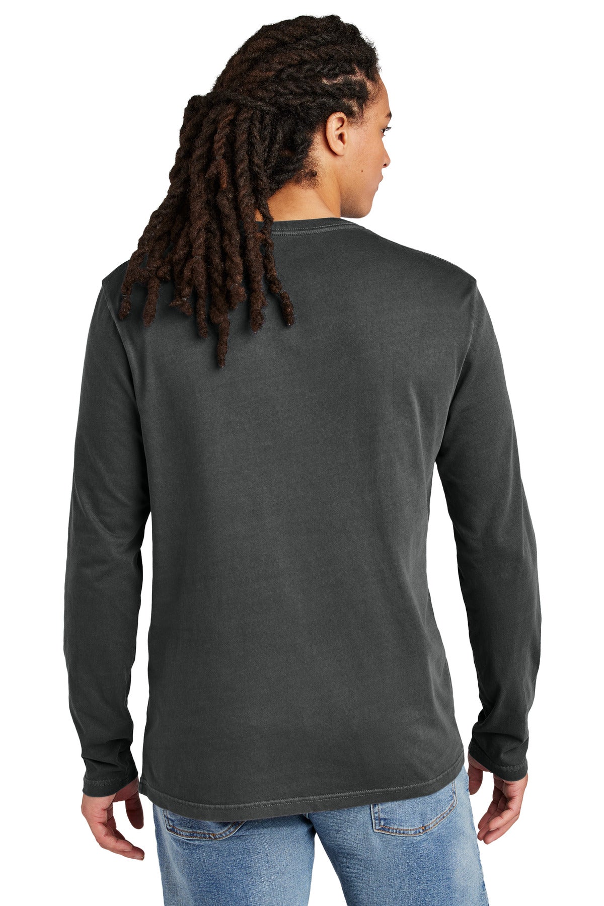 Graphite District Wash Long Sleeve Tee DT2103 plain