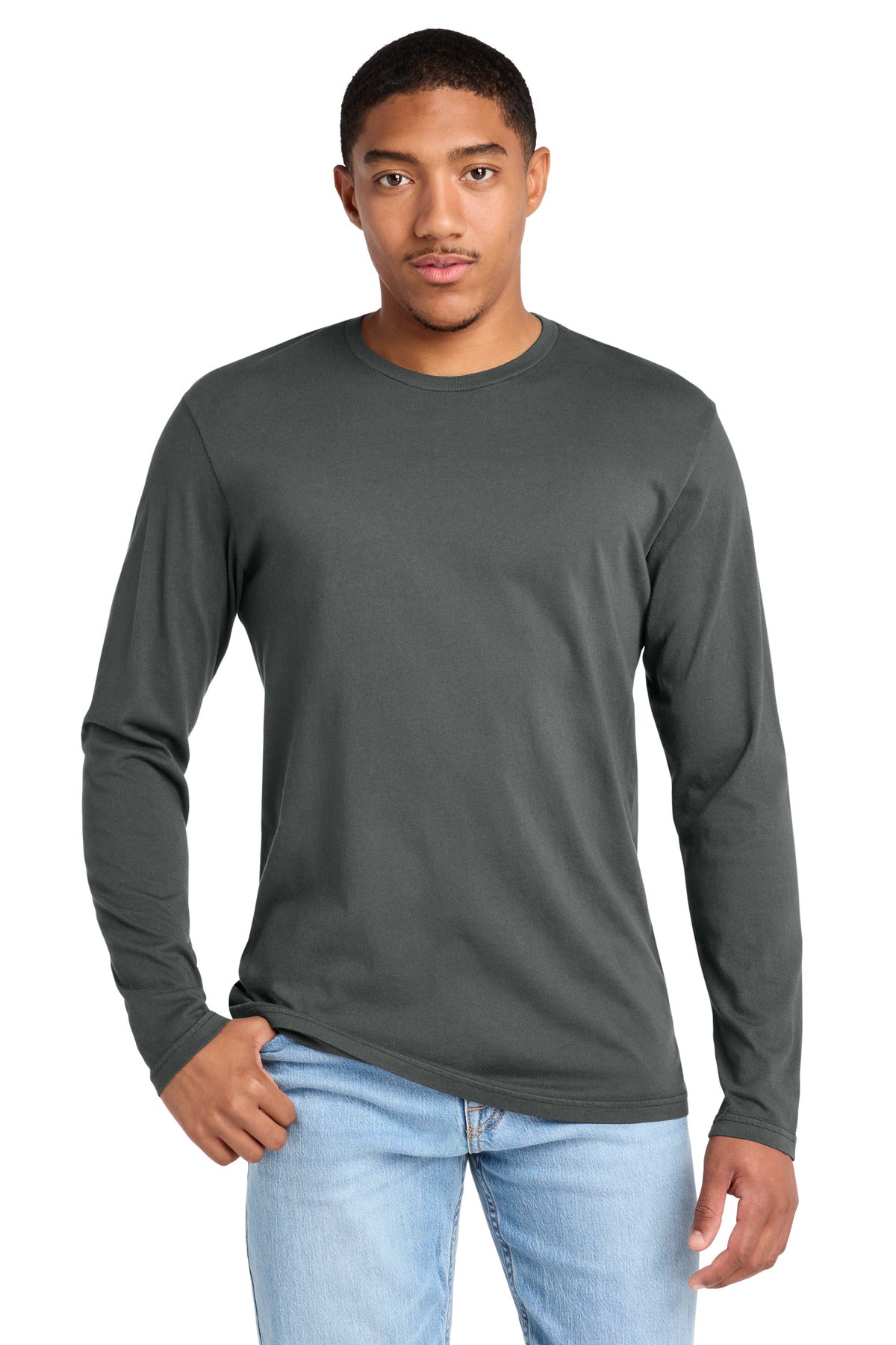 Graphite District Wash Long Sleeve Tee DT2103