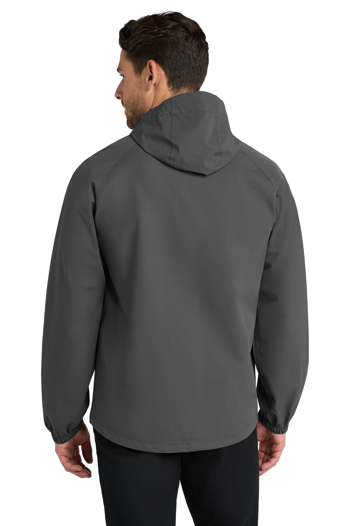 Graphite Grey Port Authority Essential Rain Jacket J407 plain